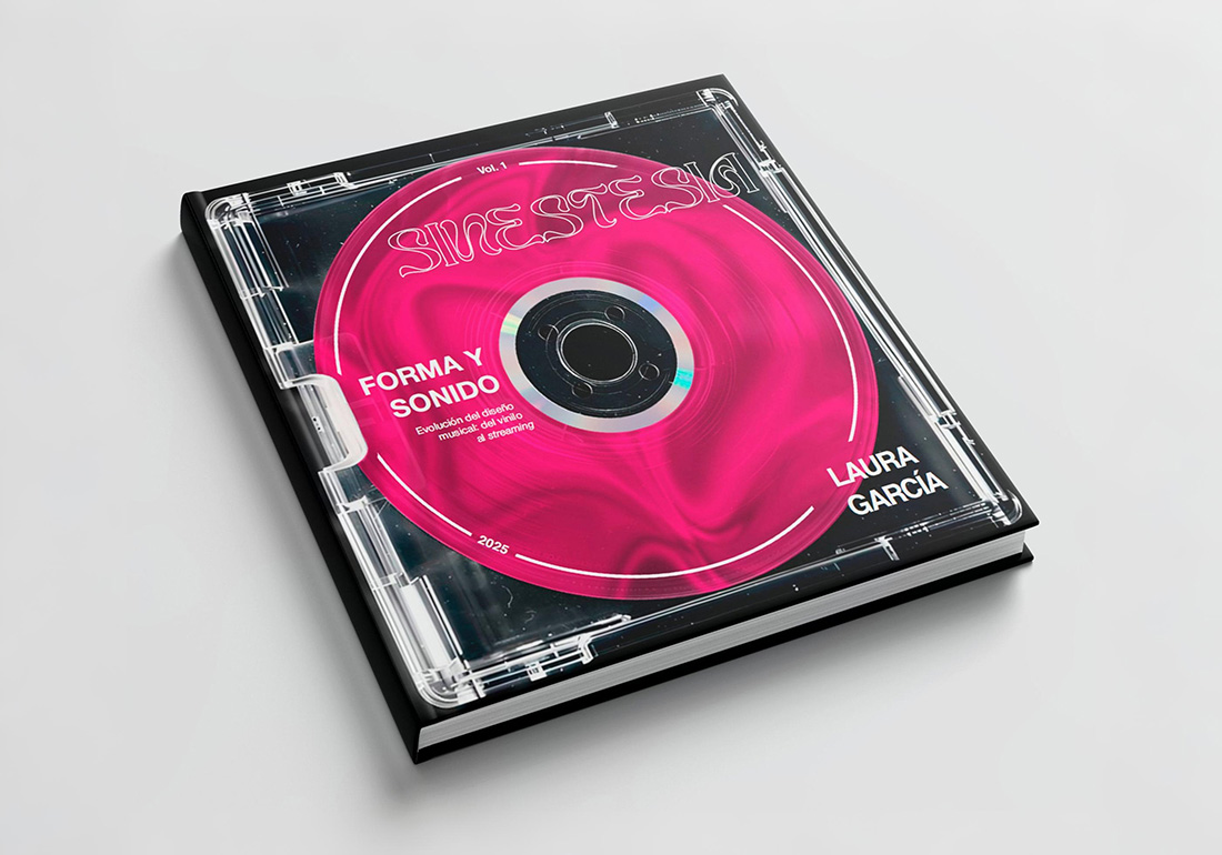 Portada del proyecto de diseño editorial "Sinestesia"